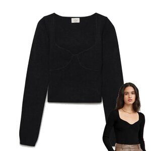 Wilfred Greer Sweater in Black 2XS